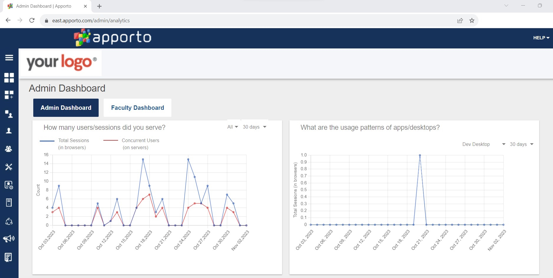 screenshot of Virtual Computer Labs
